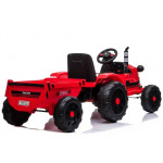 Elektrický traktor s vlečkou na diaľkové ovládanie 2,4G červená